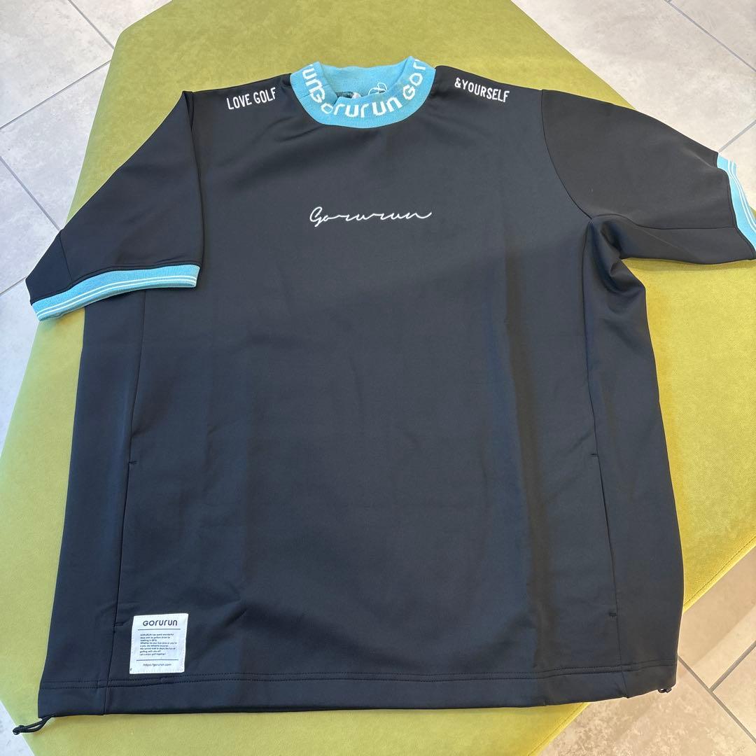 gorurun 編み立てリブ ボンディング プルオーバー ブラック