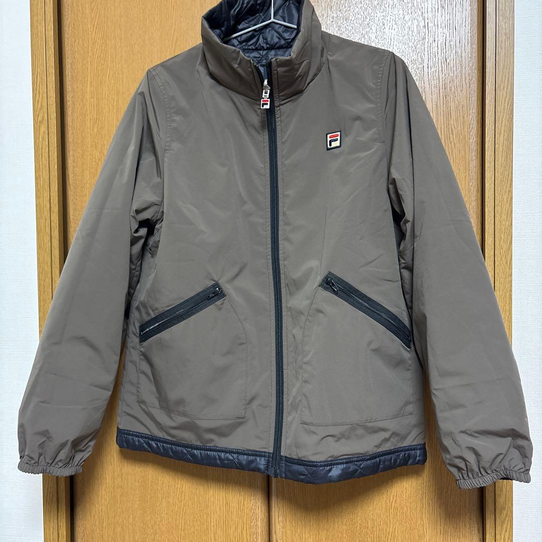 FILA キルティングジャケット Lサイズ ブラウン ネイビー