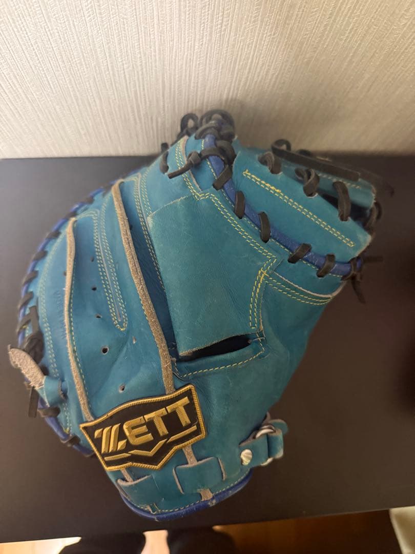 ZETT 軟式グローブ 青