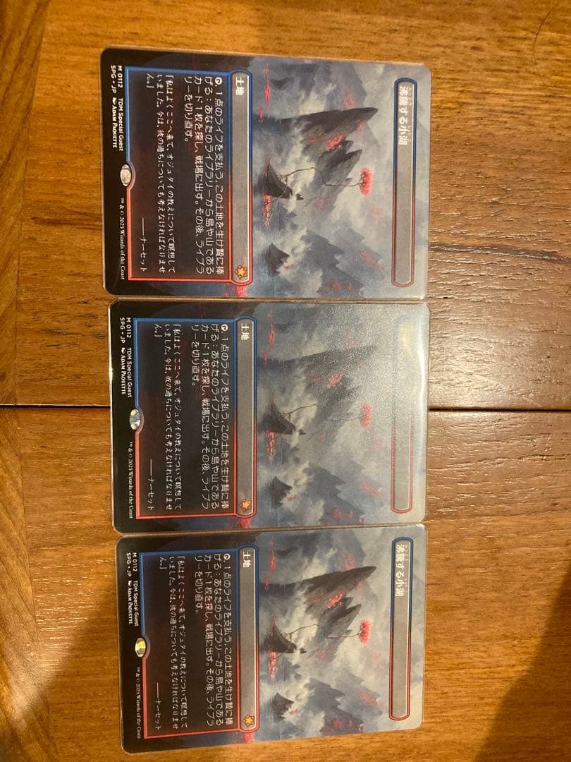 沸騰する小湖　ボーダーレス日本語版3枚セット