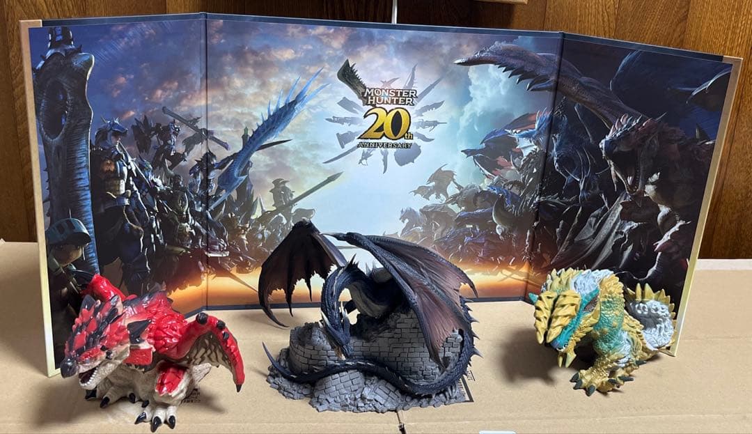 一番くじモンスターハンター 20周年記念 フィギュア　ミラボレアス　見開きボード