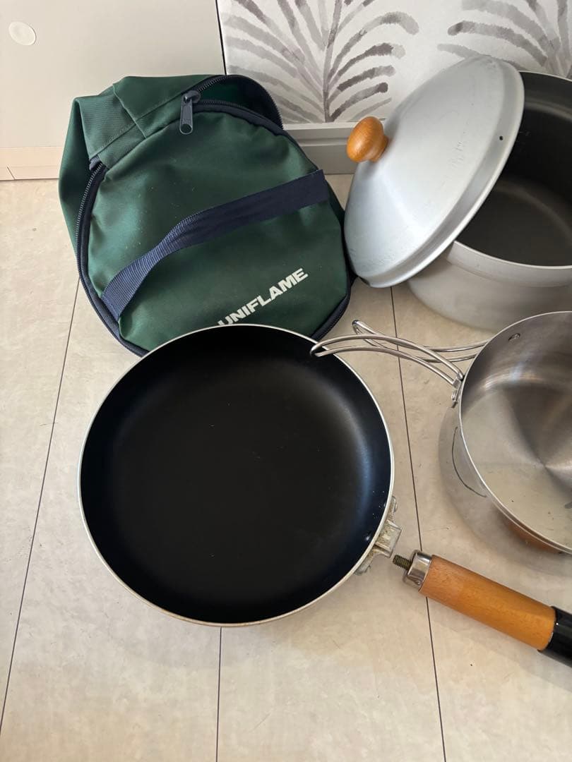 ユニフレーム　fan5DX ステンレス、アルミ調理器具セット