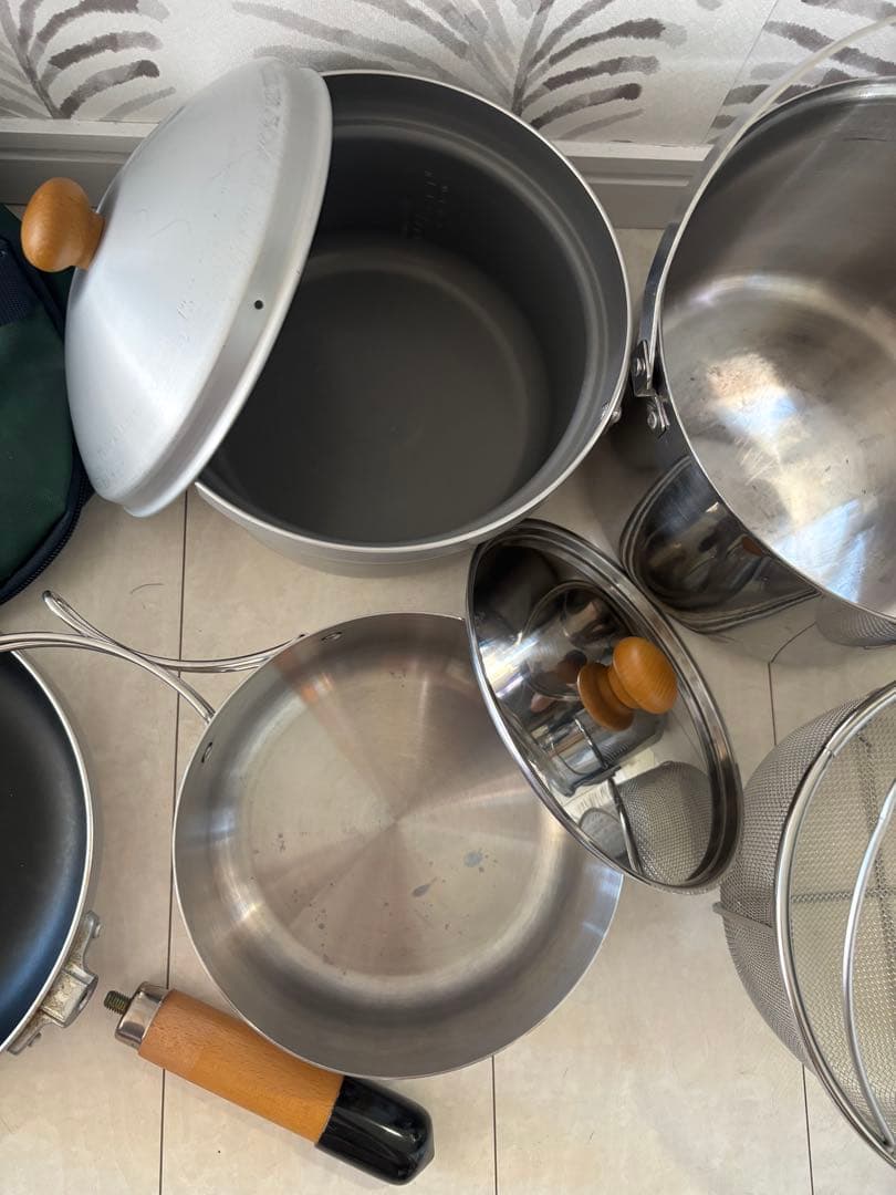 ユニフレーム　fan5DX ステンレス、アルミ調理器具セット