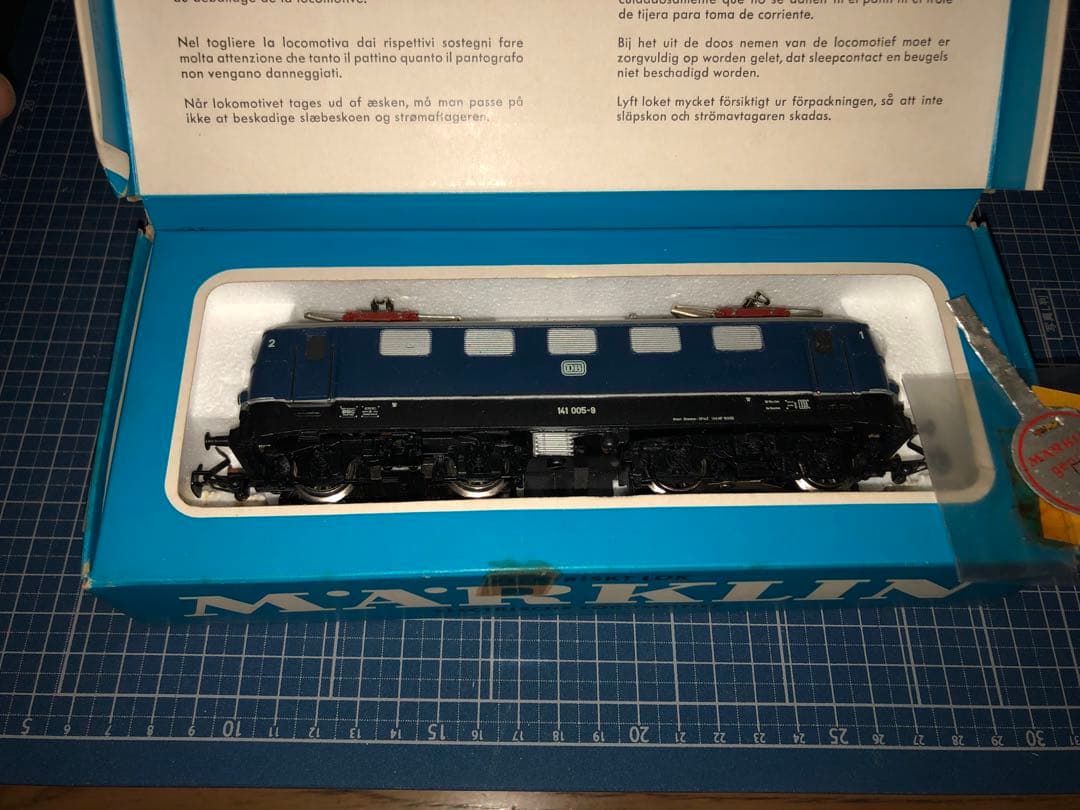 動作未確認】メルクリンHO3034電気機関車E41＋貨車2両＋トランス+3029