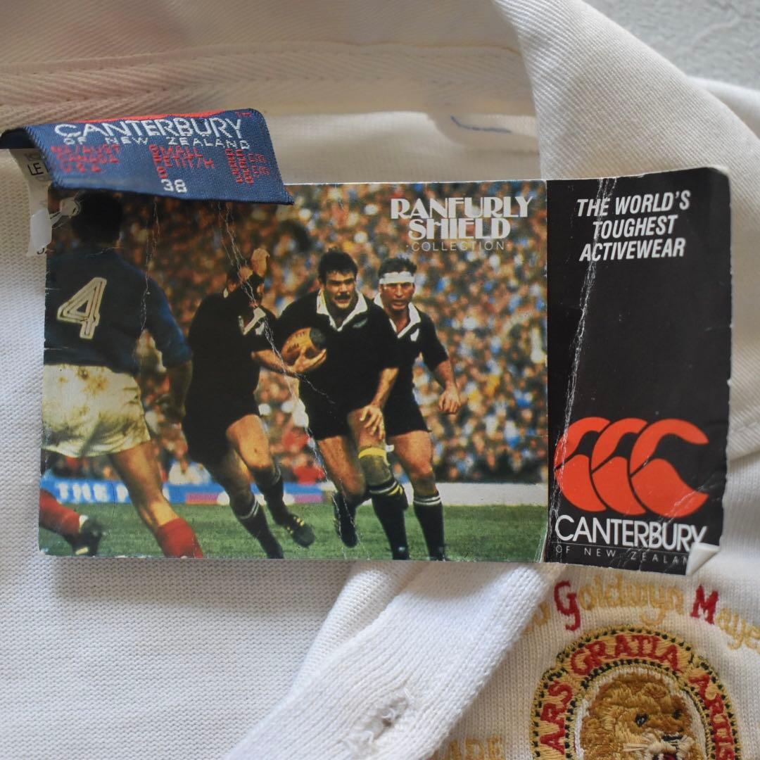 80s デッドストックCanterbury × MGM 刺繍ラガーシャツ 38