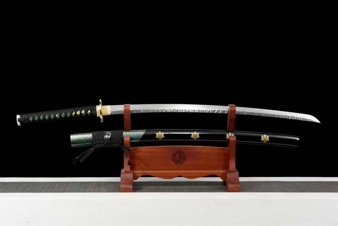 柳生十兵衛 手巻き縄柄 鑑賞用 武具 刀装具