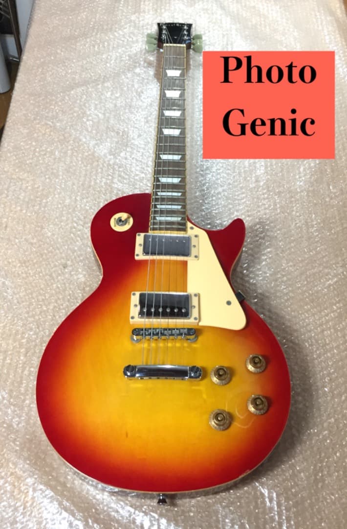 ○[美品] PhotoGenic サンバースト エレキギター レスポールスタイル