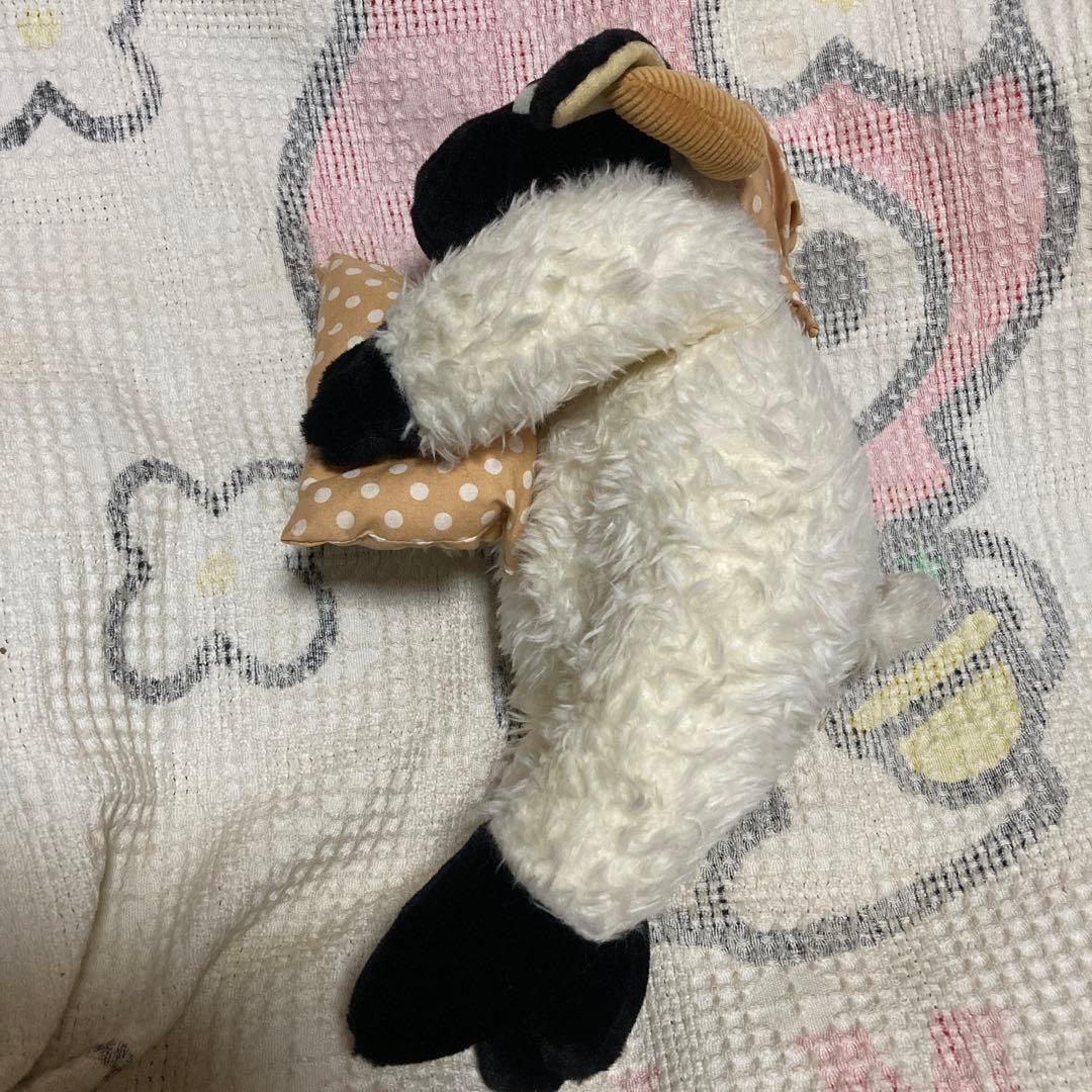 昭和レトロ　ぬいぐるみの三英　ひつじ　ぬいぐるみ　中古品