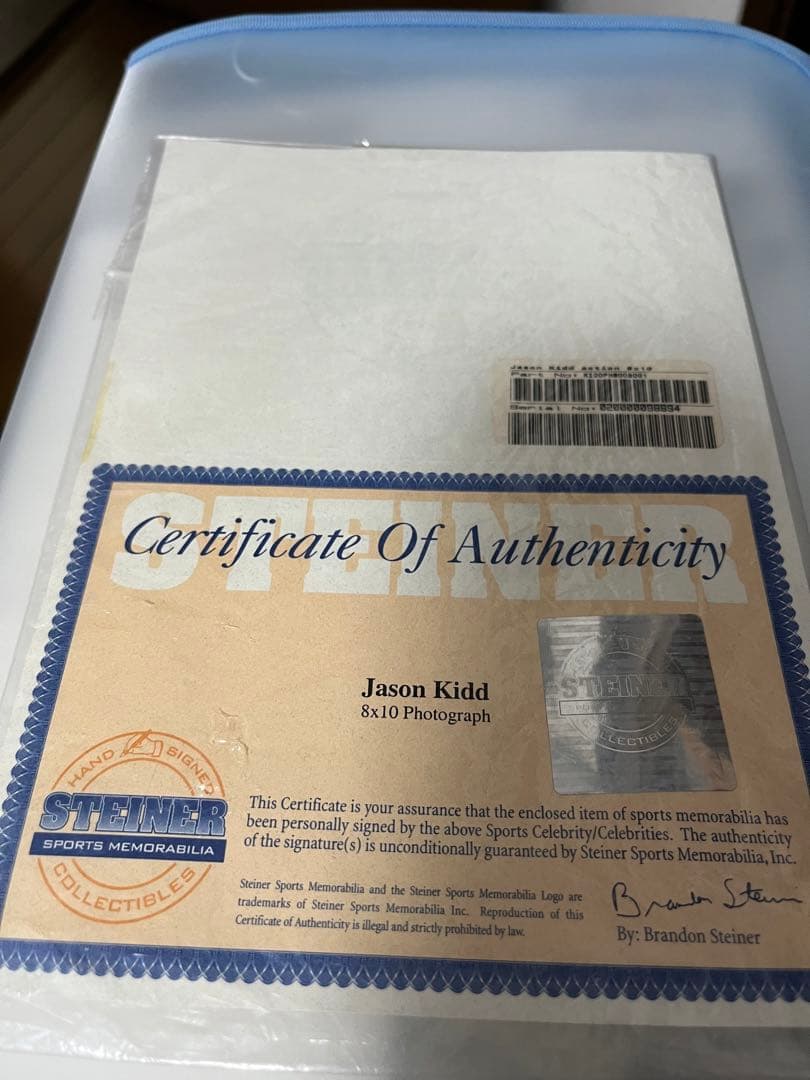 ジェイソンキッド 直筆サイン入りフォト