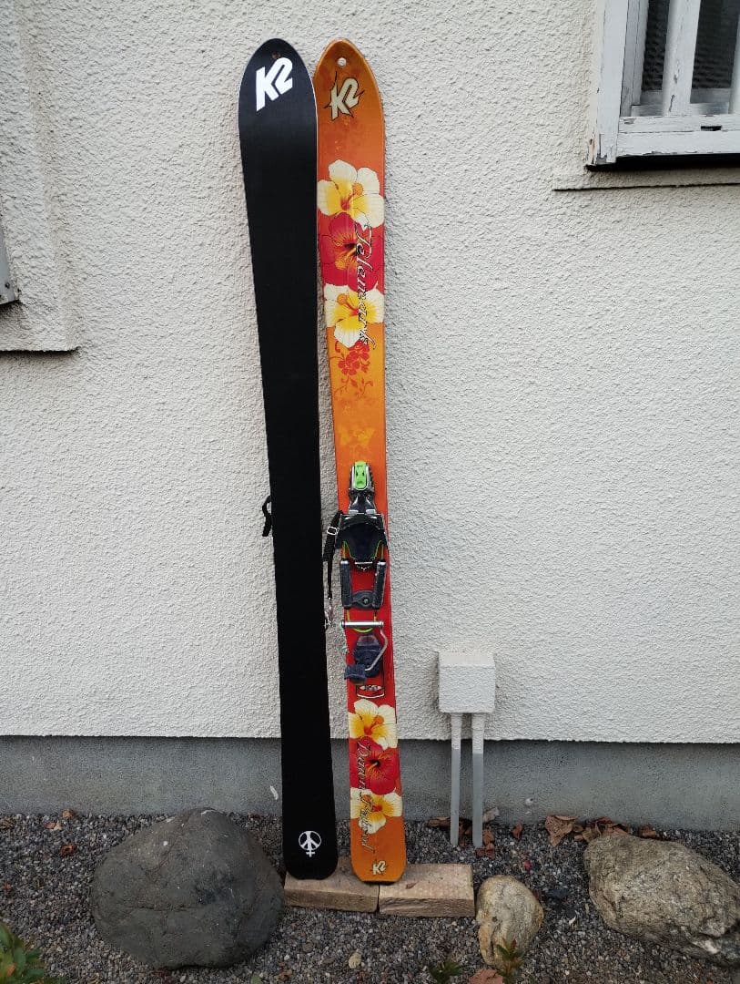 テレマークスキーセット BDのO1 ビンディングと K2 テレマークスキー