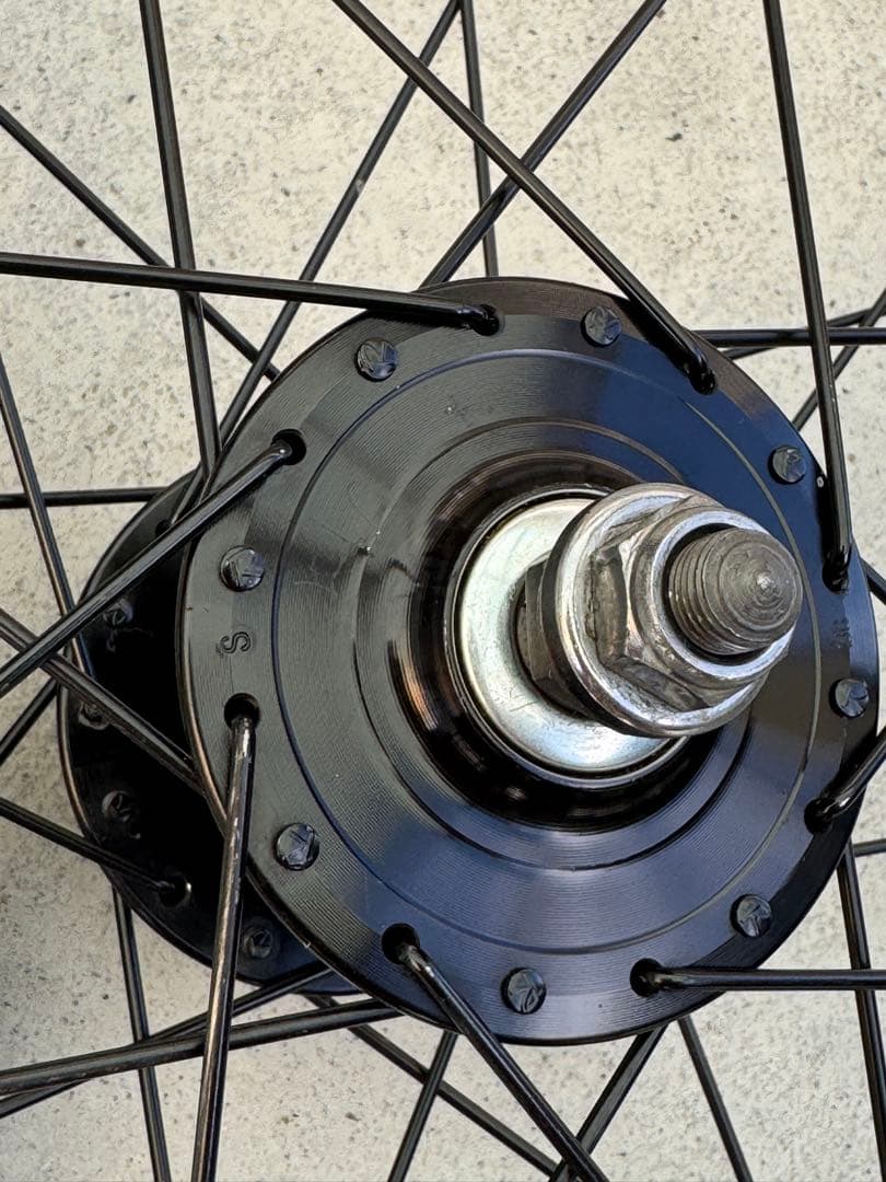 ピスト用　ブラックホイール