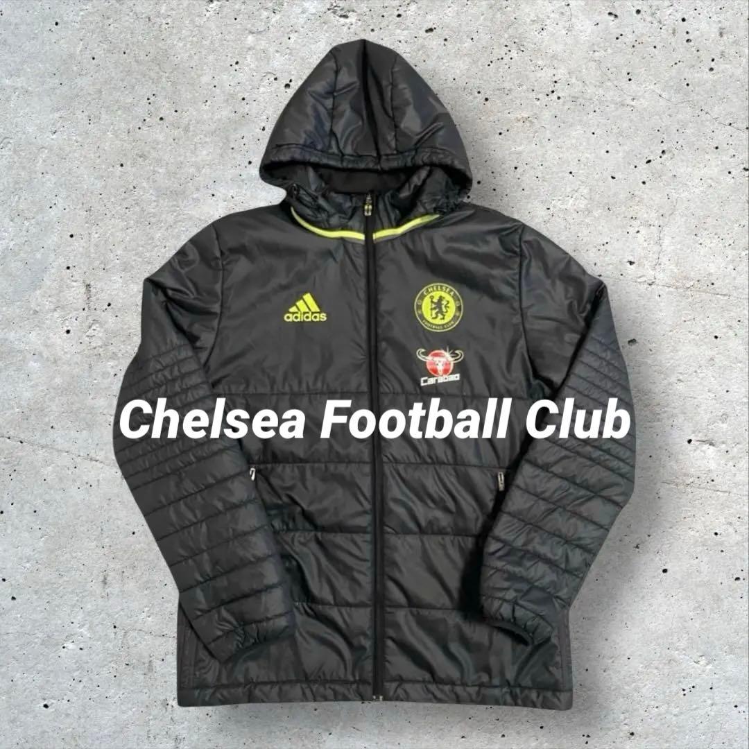 【希少】Chelsea 選手支給品 ダウンジャケット　プリマロフト adidas