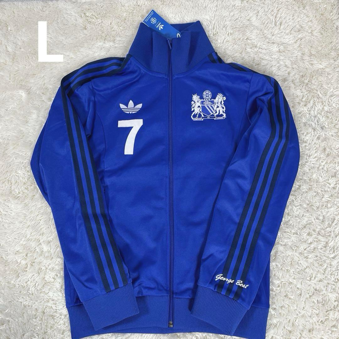 新品タグ付　Lサイズ　adidas Manchester United 青