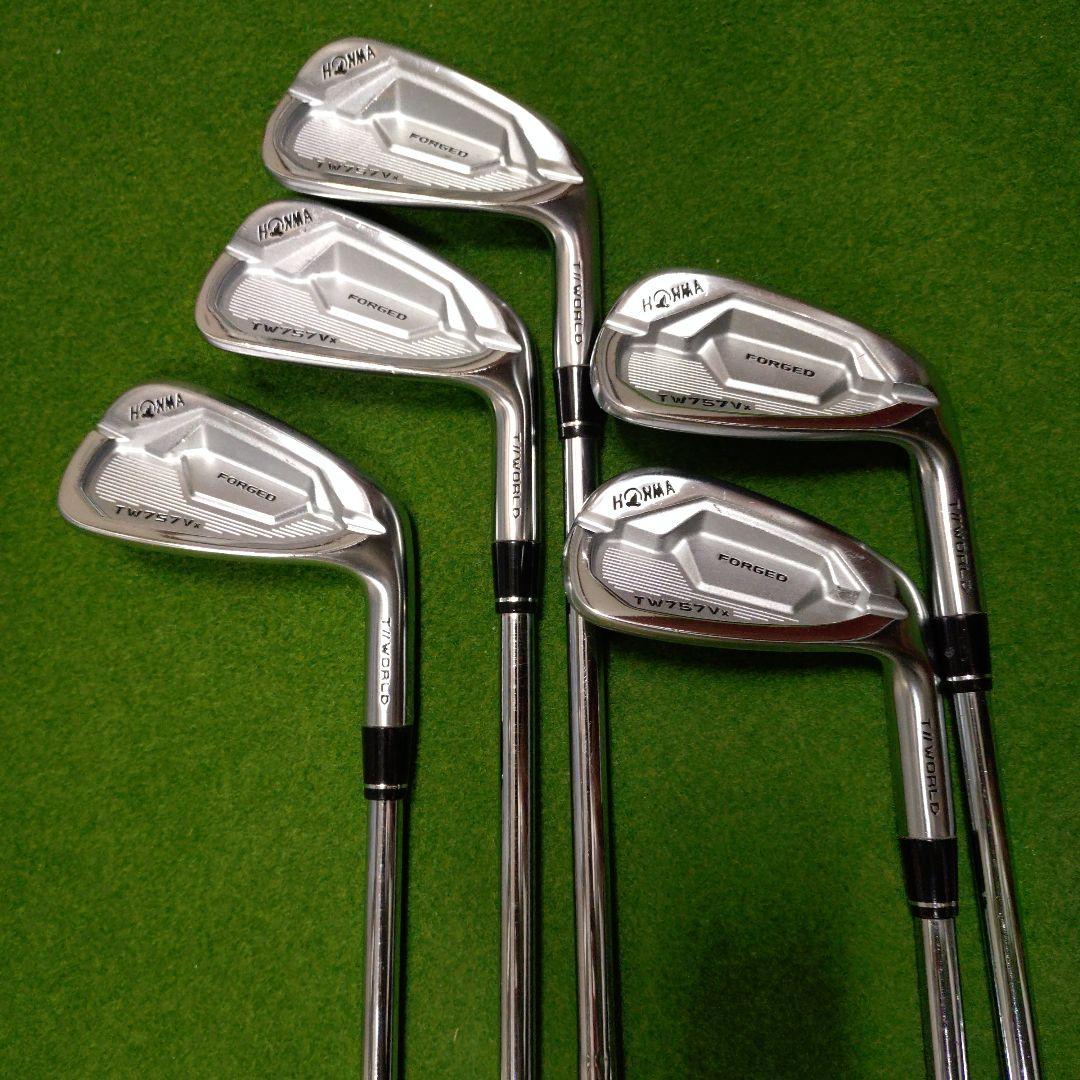 ホンマ　TOUR　WORLD　TW　757　Vx　 5本セット　島田シャフト
