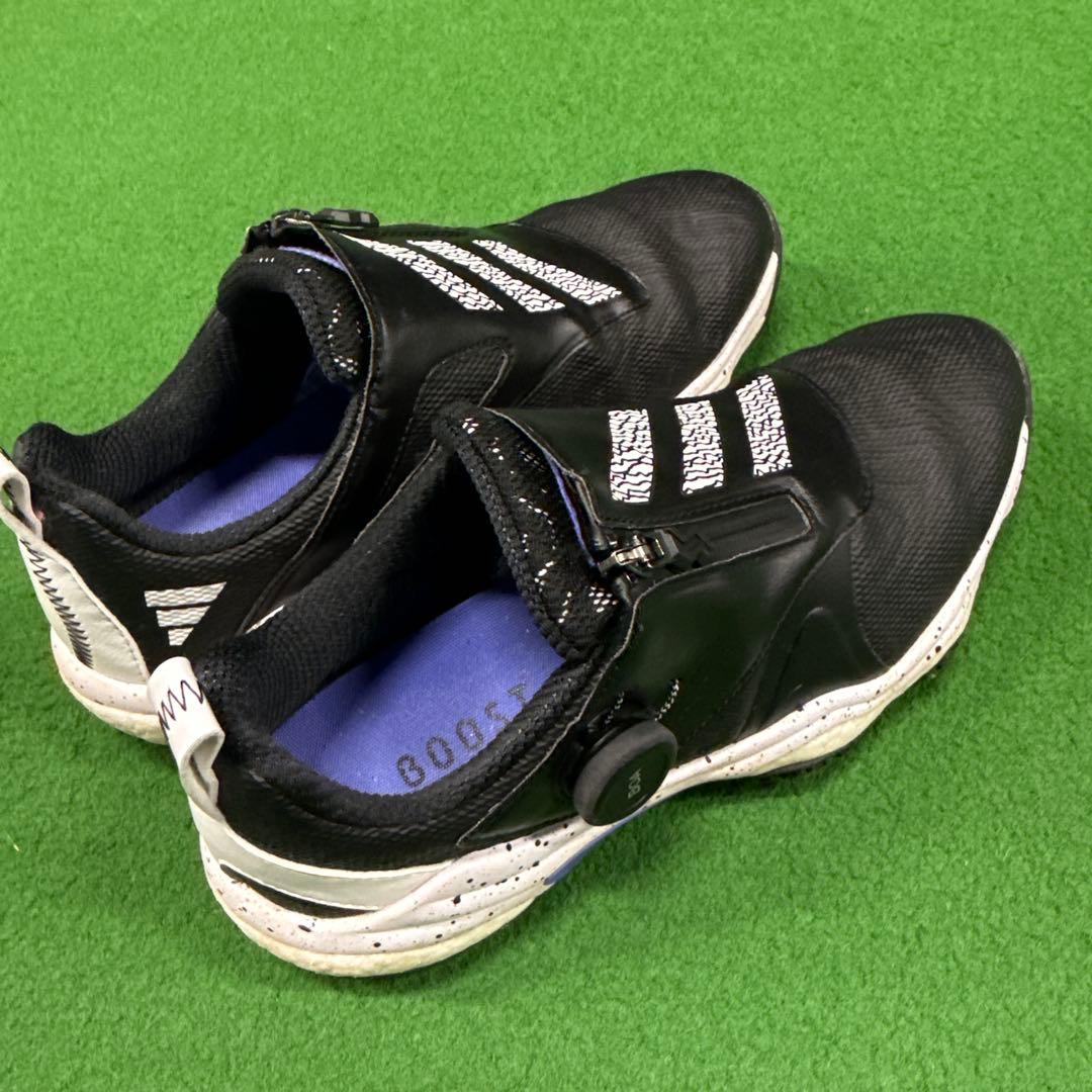 adidas BOOST ゴルフシューズ 女性用 ブラック/ホワイト