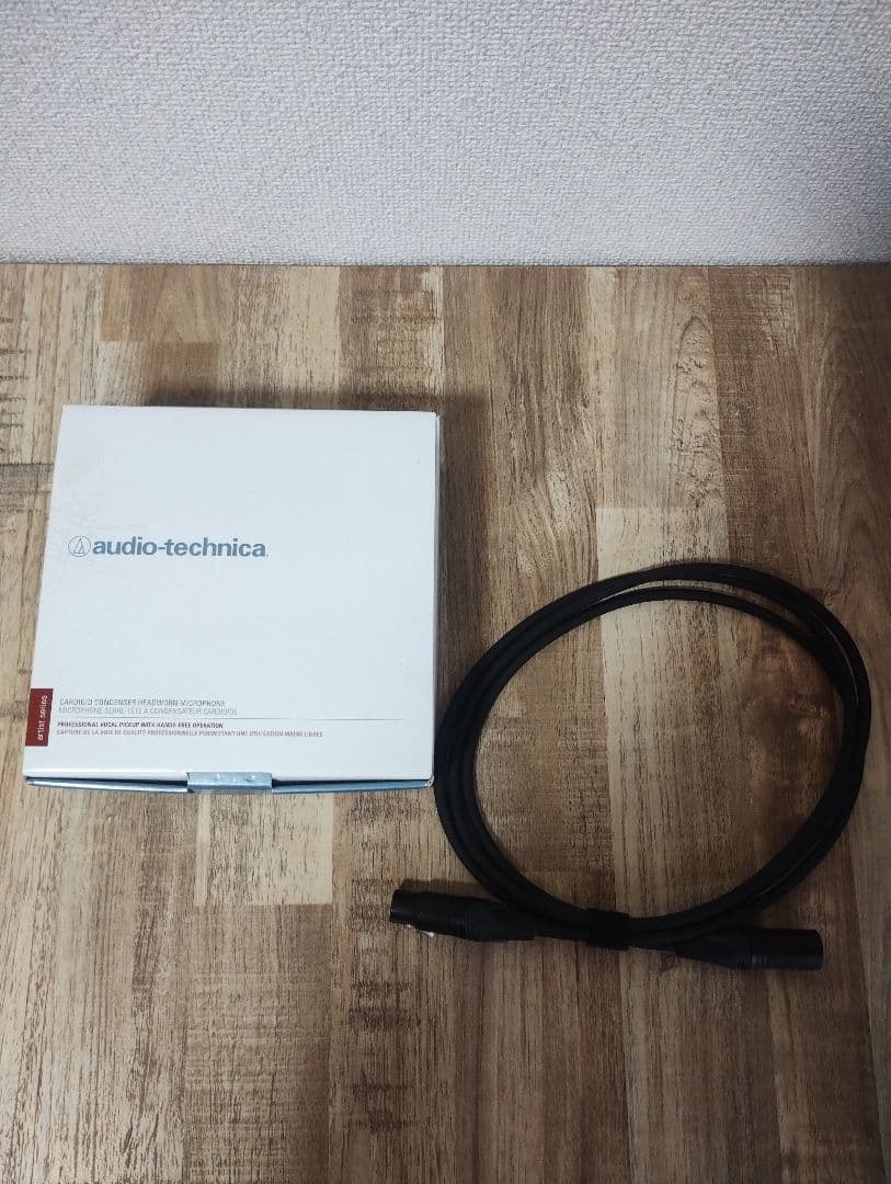 audio-technica ヘッドセットコンデンサーマイク マイクケーブル付