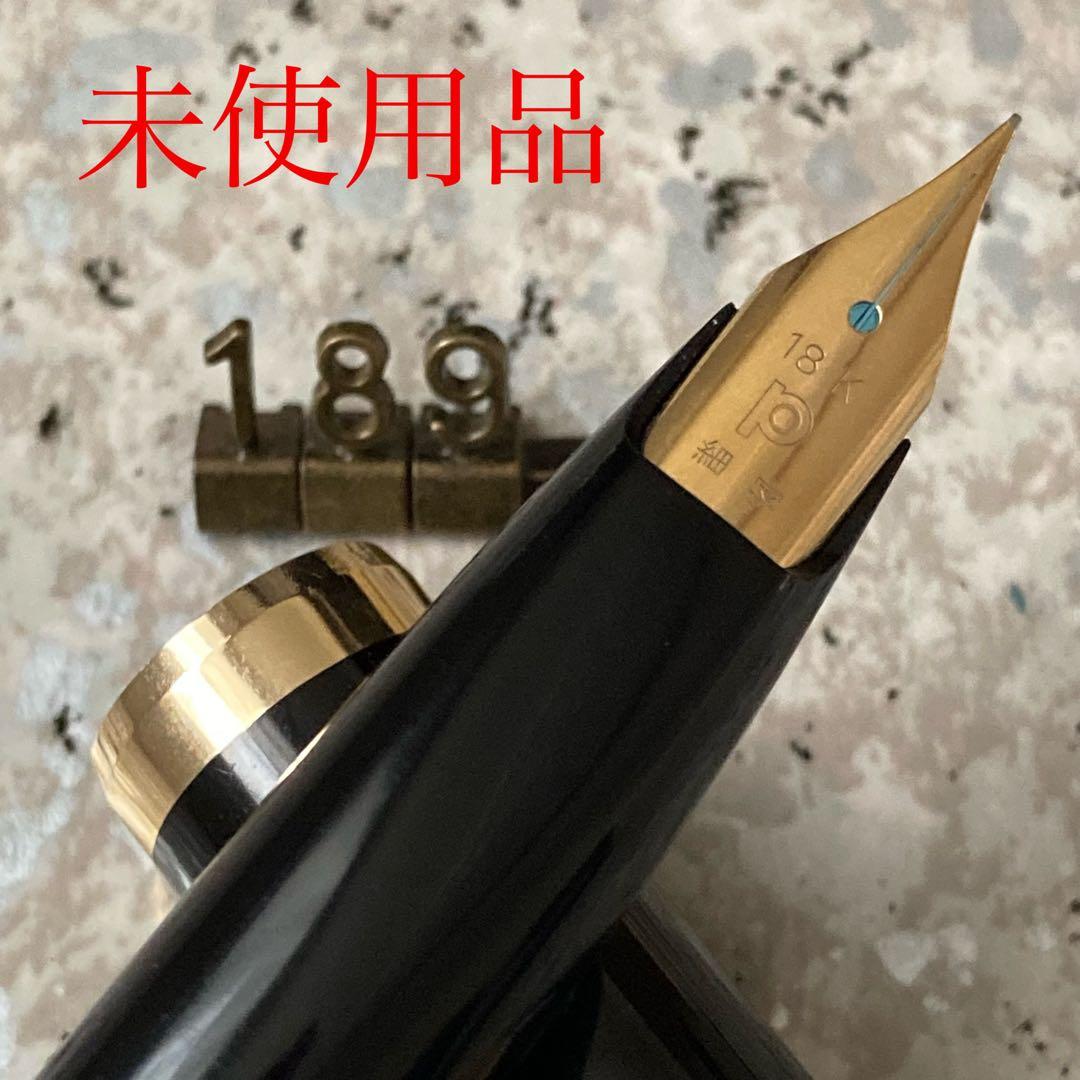 #189 オーバーホール済み 万年筆 プラチナ PLATINUM ロング18k