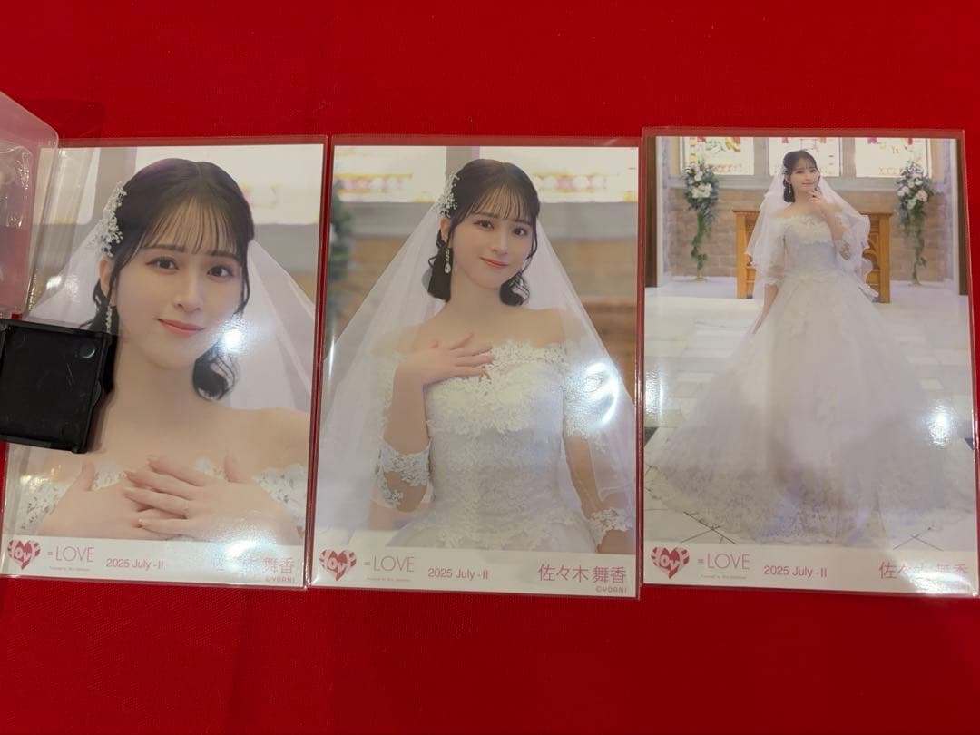 ゆ*ん様 イコラブ 佐々木舞香 生写真 恋人以上好き未満 ウエディング