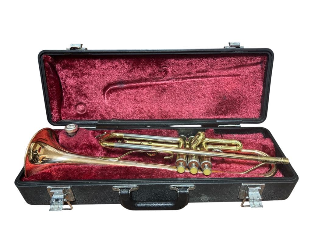ジャンク 赤ベルYAMAHA トランペット YTR-3320 純正マウスピース付