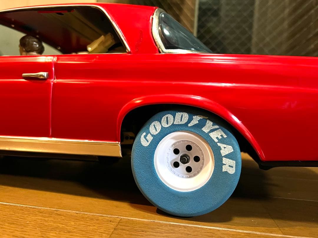 古い特大ブリキ★メルセデス ベンツ 300SE★イチコー／京商★改造★ジャンク