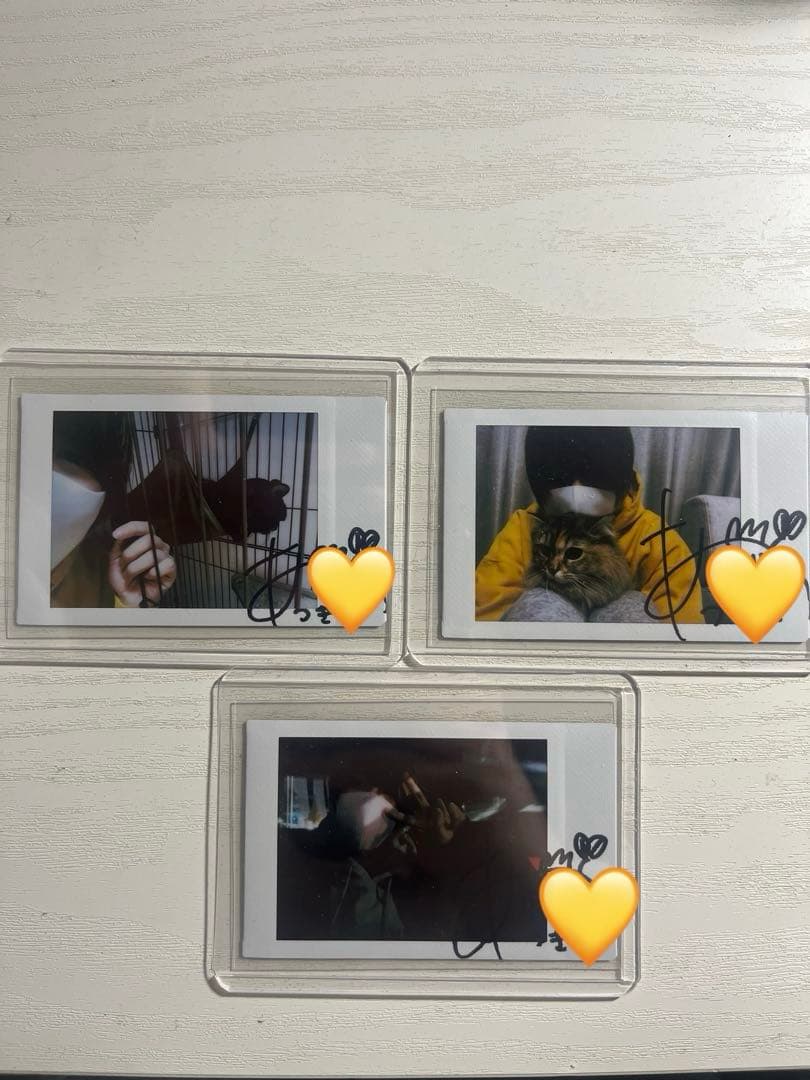 からつけあっきぃ 直筆サイン入りチェキ 3枚