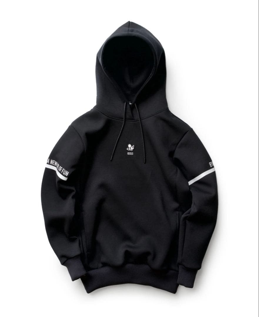 8YARDS. ブラックパーカー L