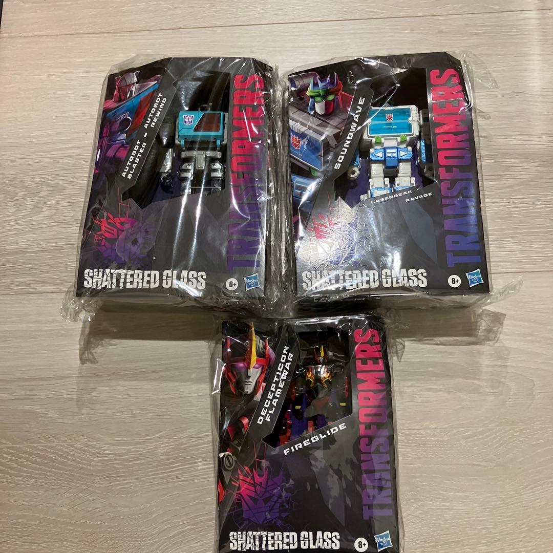 トランスフォーマー シャッタードグラス アジア版 未開封　3体セット　シージ