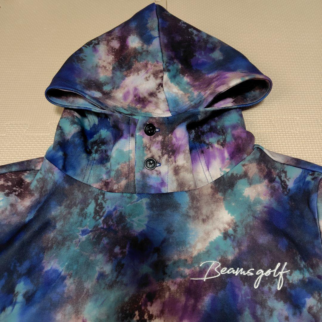 BEAMS GOLF ビームスゴルフ　タイダイ ダンボールニット パーカー