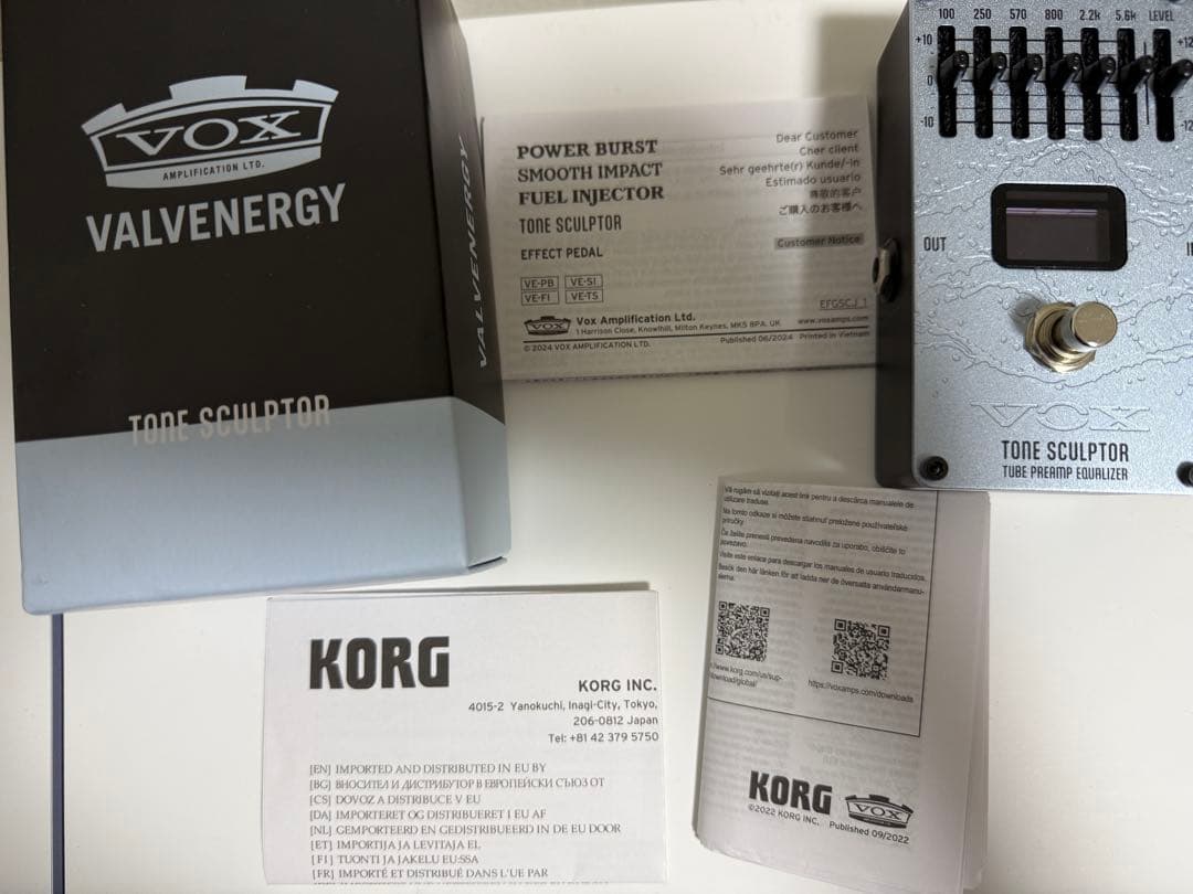【美品】VOX TONE SCULPTOR チューブプリアンプイコライザー