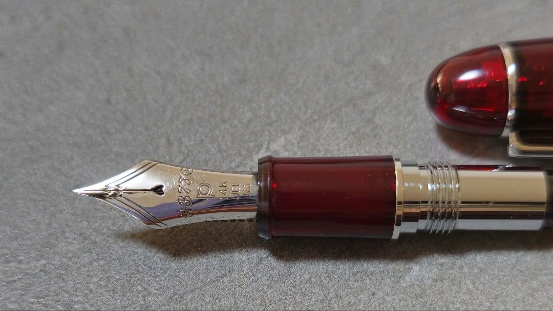 プラチナ万年筆 センチュリー#3776 UEF 超極細 ブルゴーニュ