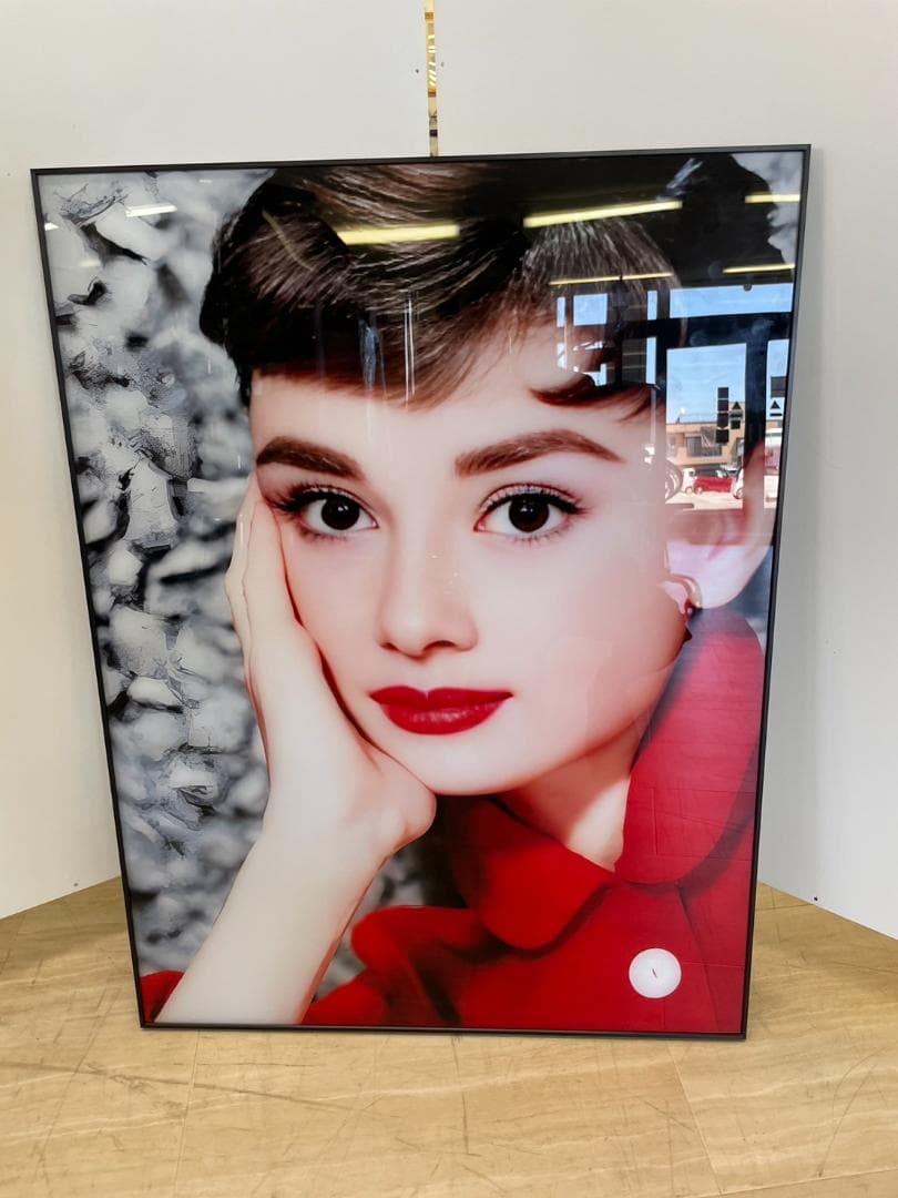 アートパネル　オードリーヘップバーン　ガラス絵画　アート　絵画　ポスター　壁掛け