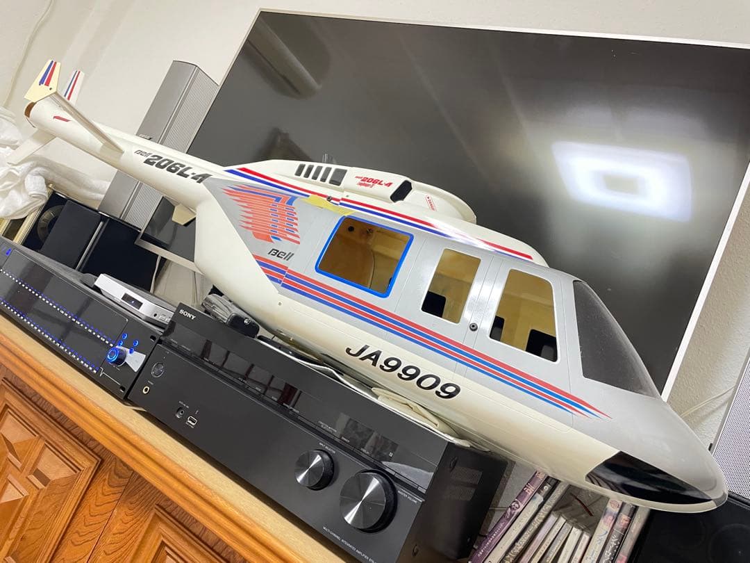 リモートID高い送料とスケールボディ込 BELL206Long ranger