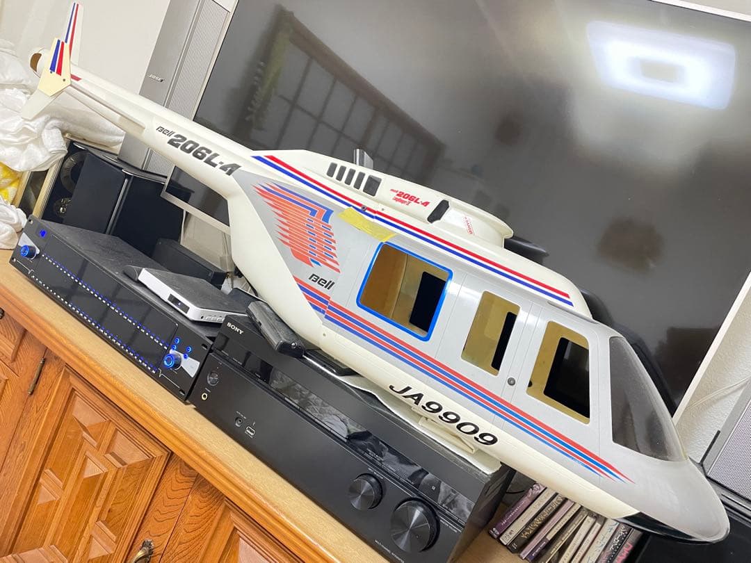 リモートID高い送料とスケールボディ込 BELL206Long ranger