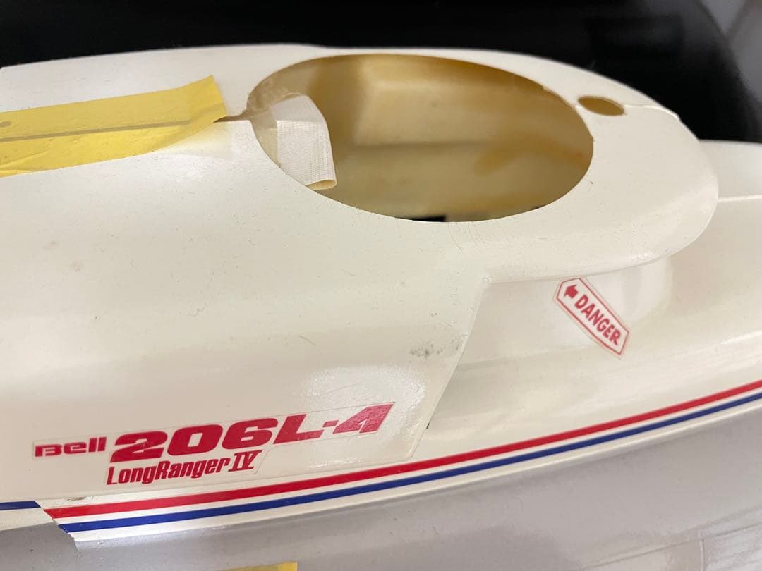 リモートID高い送料とスケールボディ込 BELL206Long ranger