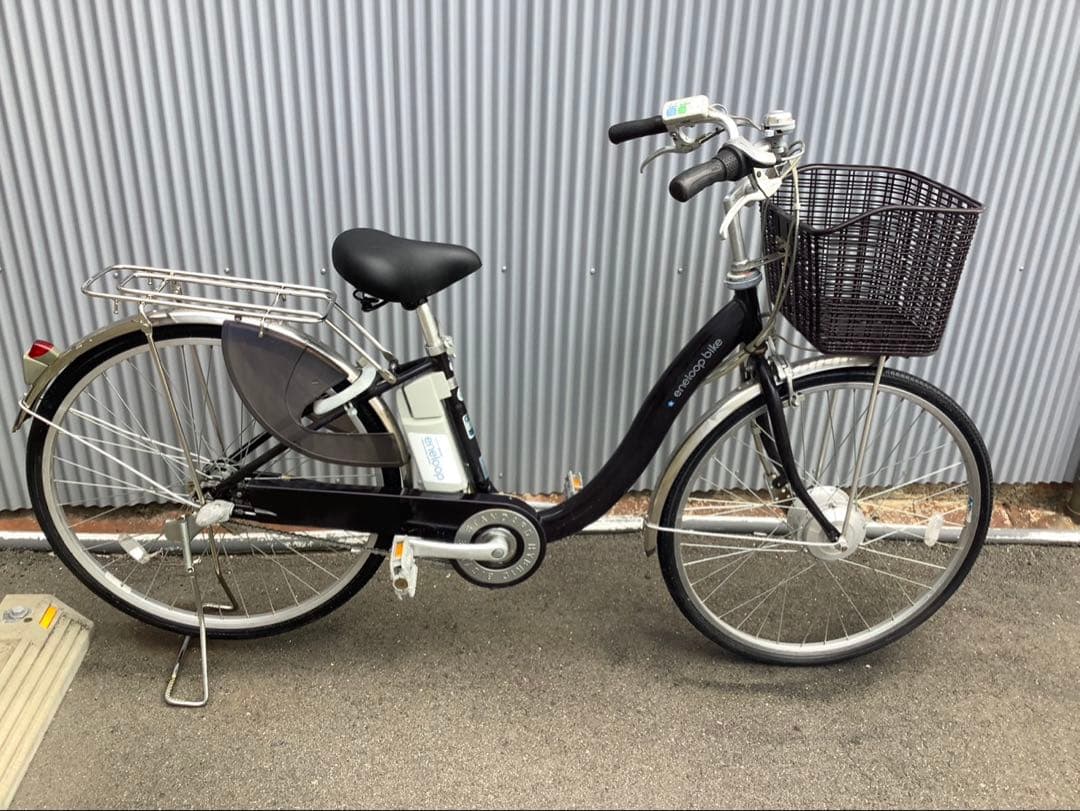 サンヨー新機種電動アシスト自転車eneloop bike26インチブラウンアルミ