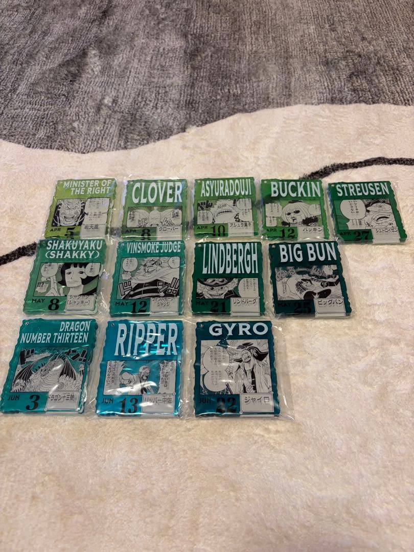 ONE PIECE ベースショップ 一番くじ　アクリルブロック12個セット