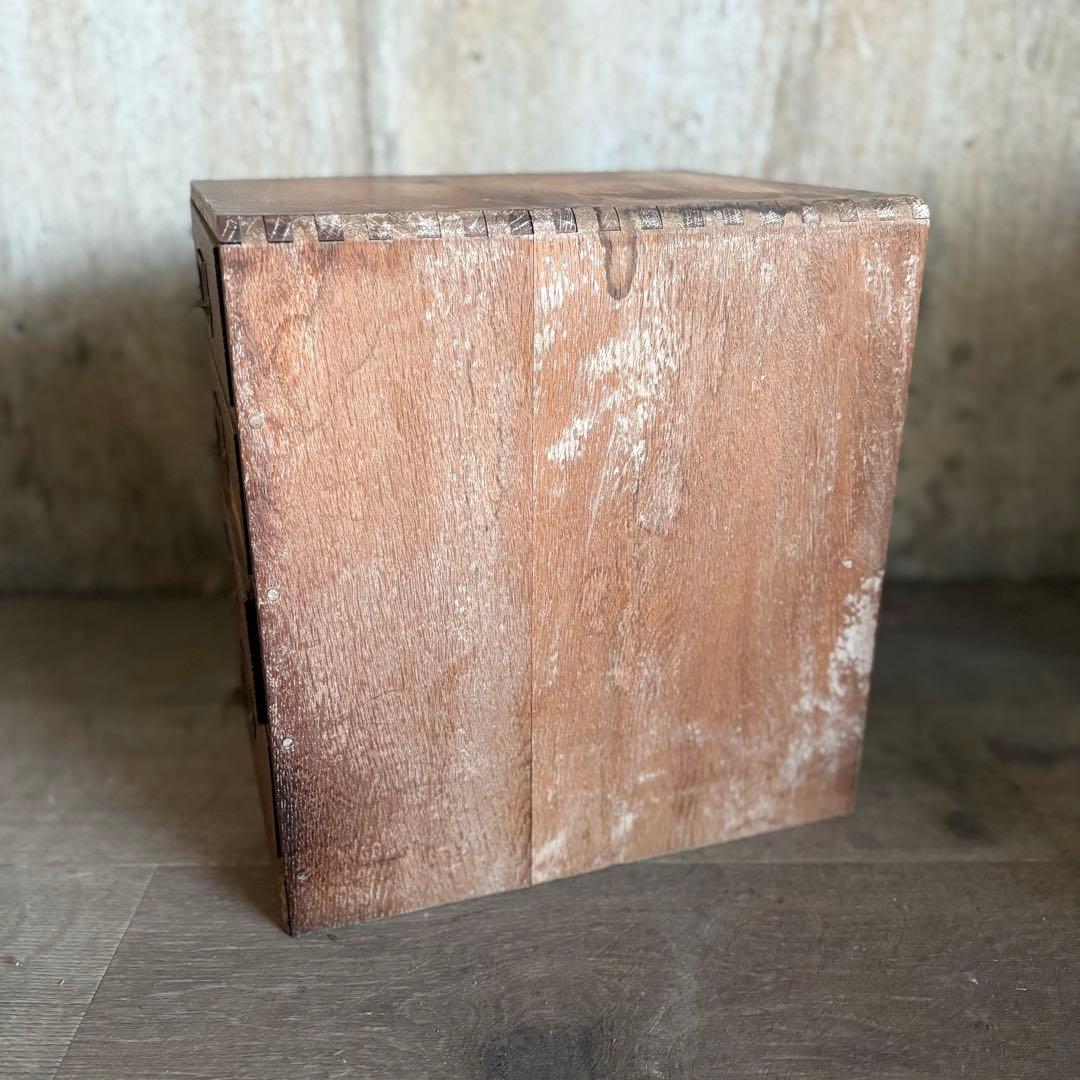 小引き出し　小抽斗　4杯　古道具　ヴィンテージ ①