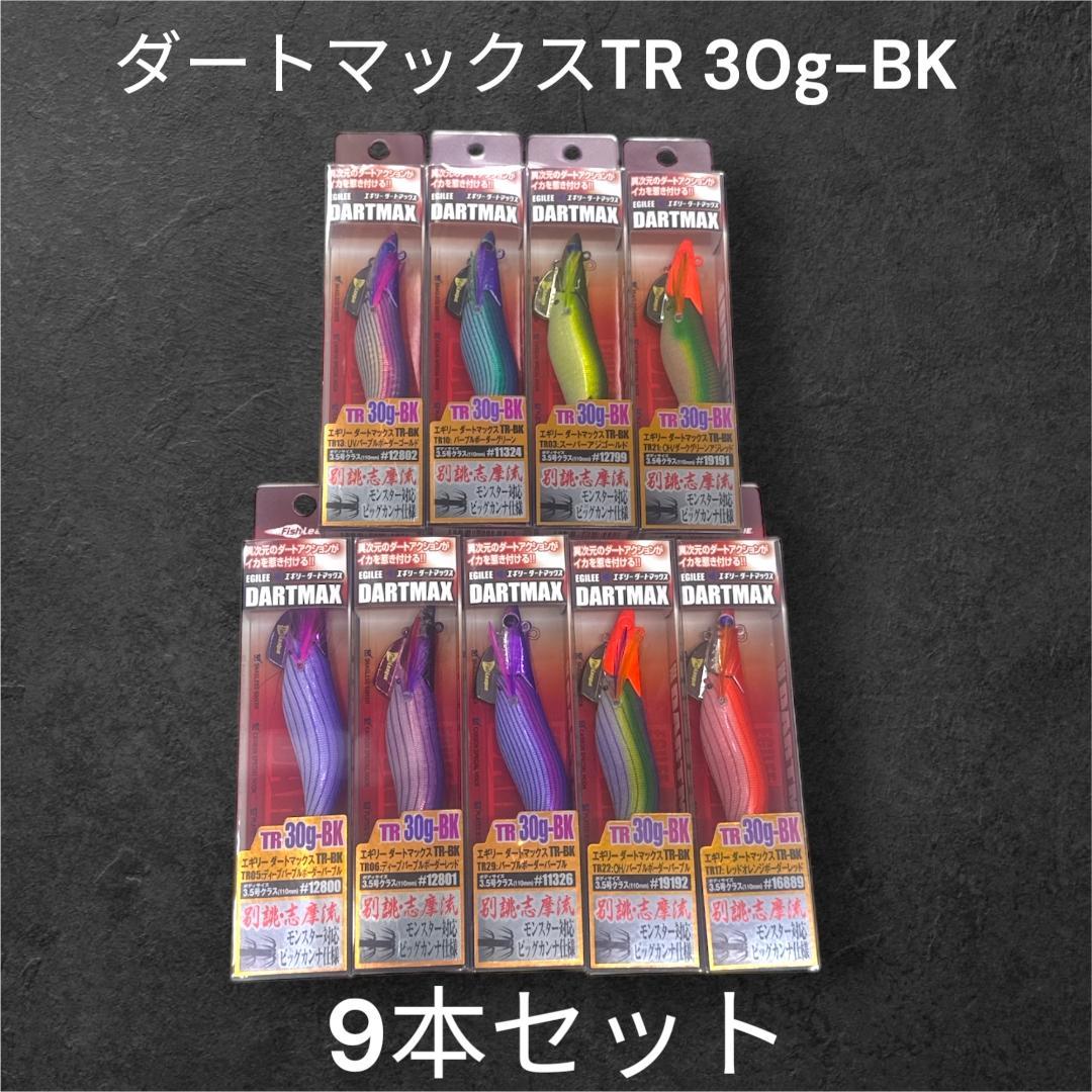 エギリー ダートマックスTR DARTMAX TR 30g-BK 9個セット