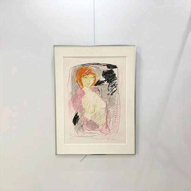 ロバートデルヴァル「Laurence2」リトグラフ額装