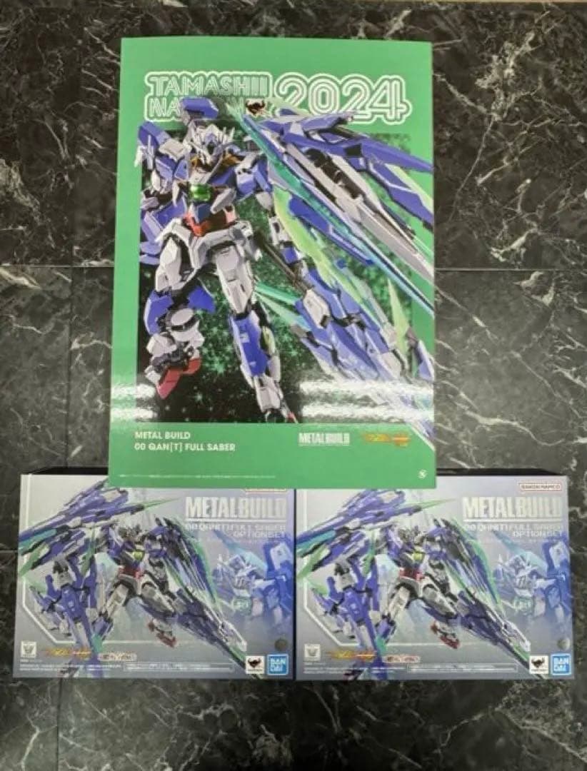 L BUILDダブルオークアンタフルセイバー＋パーツ2セット