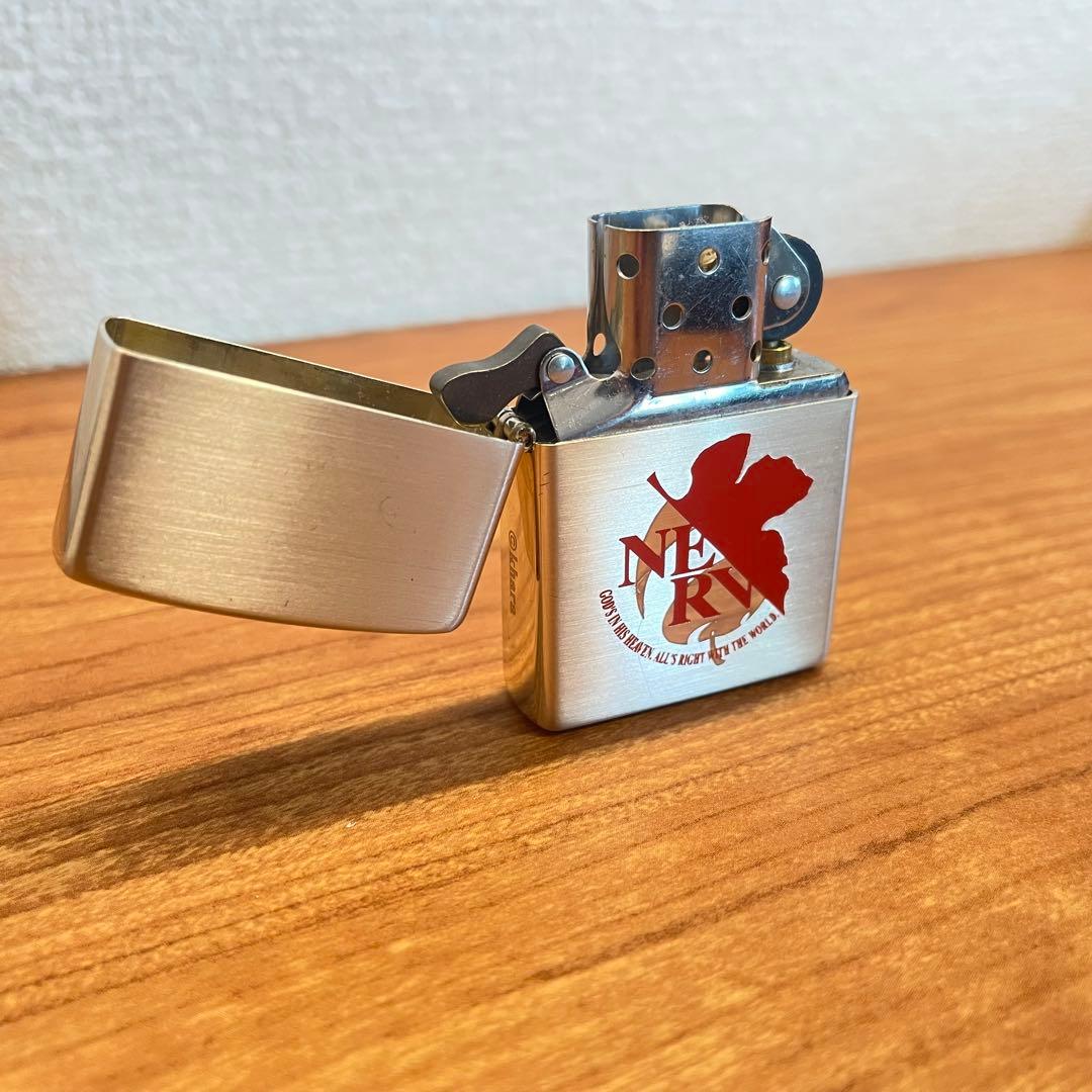 【新品未使用】ZIPPO エヴァンゲリヲン ネルフ ライター 赤銀 ジッポ