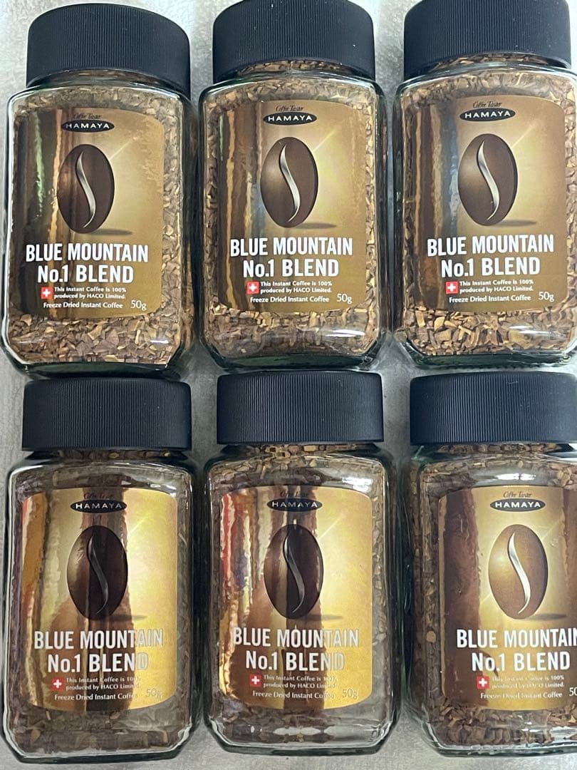 ハマヤ ブルーマウンテン NO.1 BLEND インスタントコーヒー 50g×6