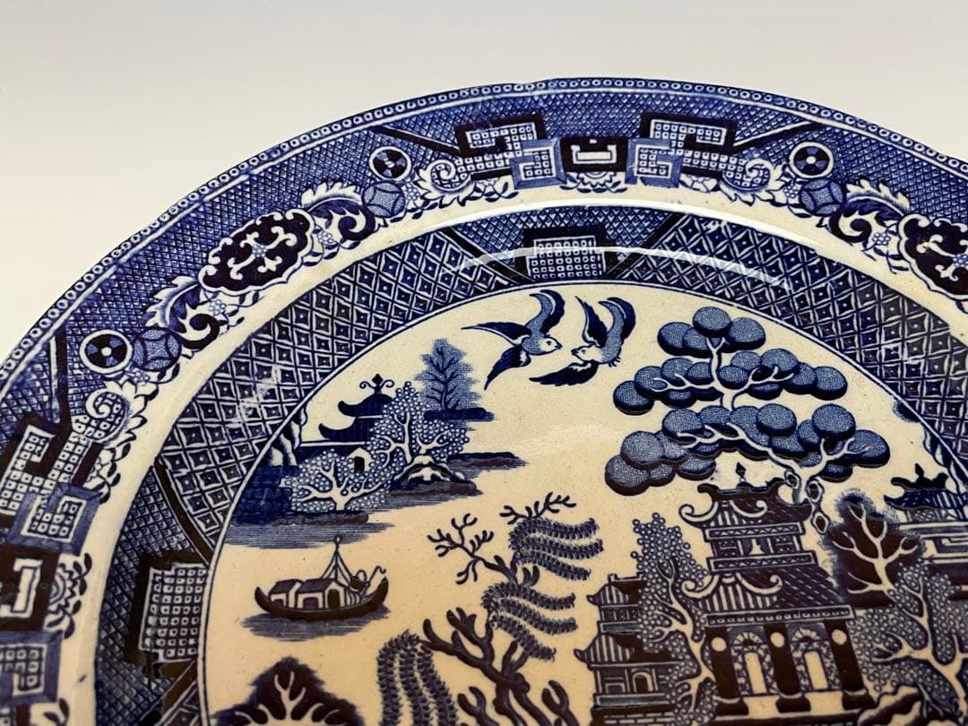 【洋食器】美しいデルフト　アンティーク　皿