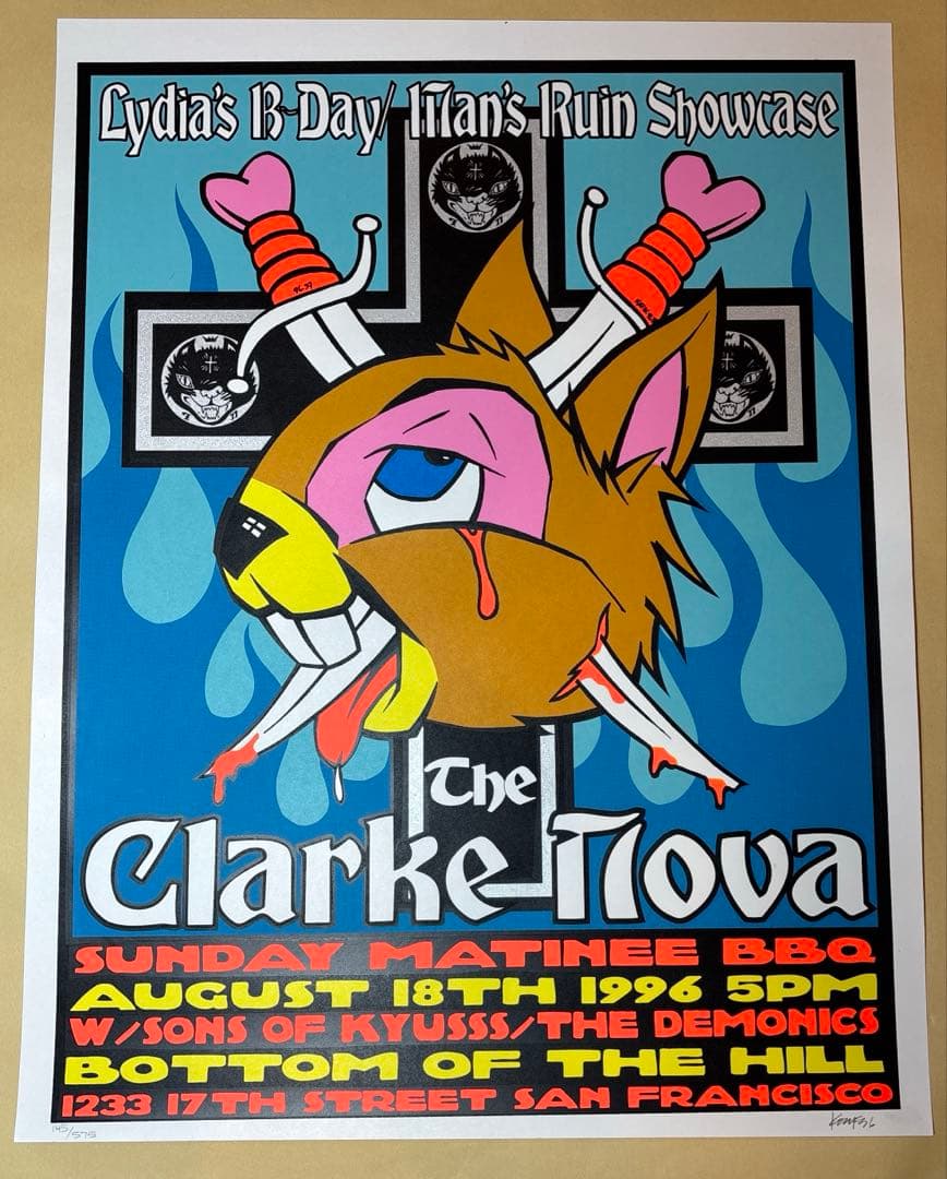 KOZIK the Clarke nova シルクスクリーンポスター