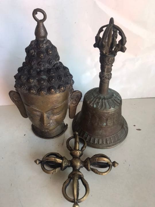 法器，真鍮製，古美術品