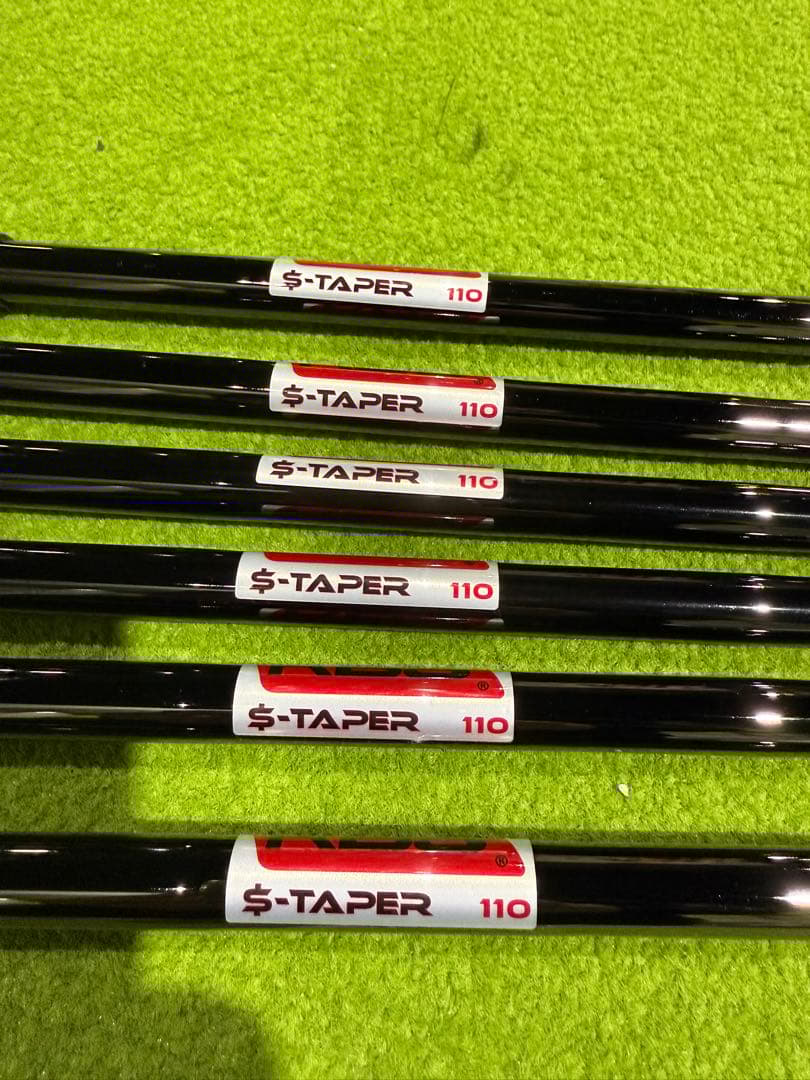 KBS S-Taper 110 シャフト【ブラック】＃5〜P　6本