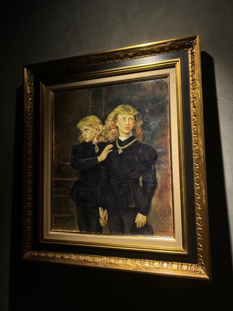 John Everett Millais 【ロンドン塔の王子達】肉筆油彩画模写