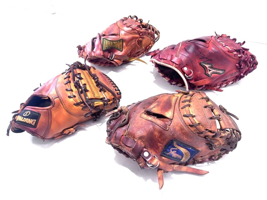 【ジャンク品】大人用 キャッチャー・ファーストミット 4点セット まとめ売り