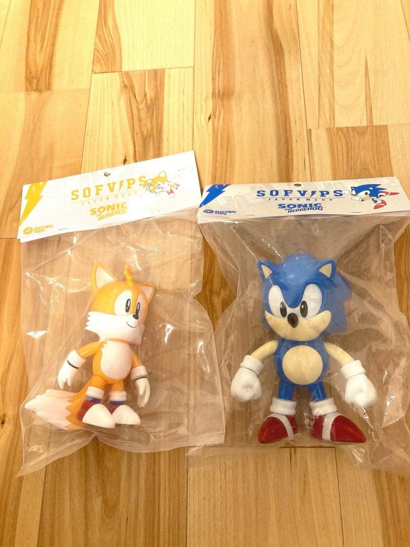ELECTRICTOYS SOFVIPS　ソニック　テイルス　ソフビ２体セット