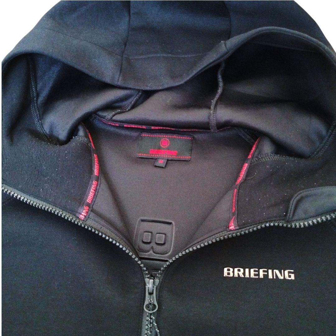 BRIEFING ブリーフィング ゴルフウェア パーカー M 黒 防風 3D